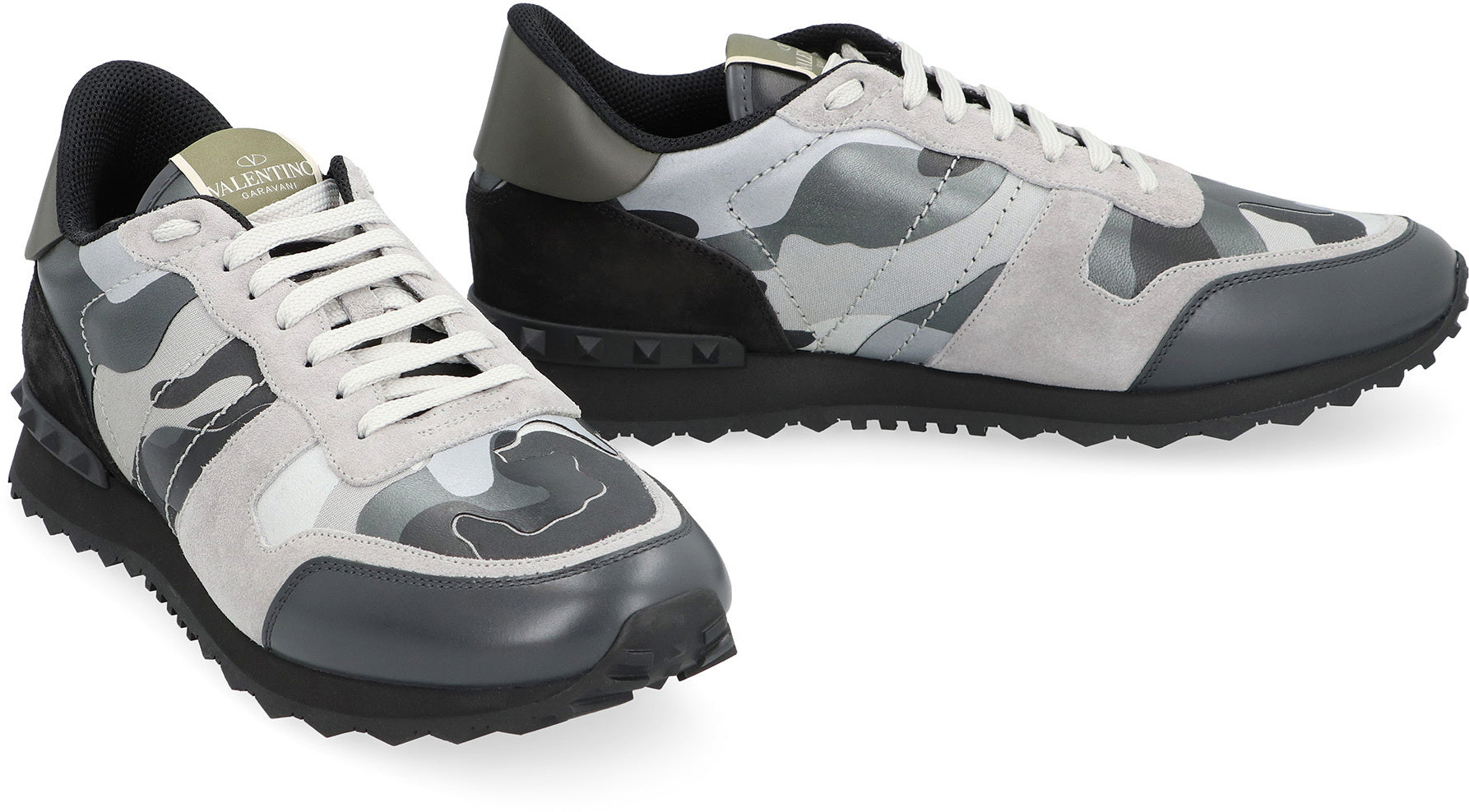 Valentino Garavani - Rockrunner camouflage-print sneakers